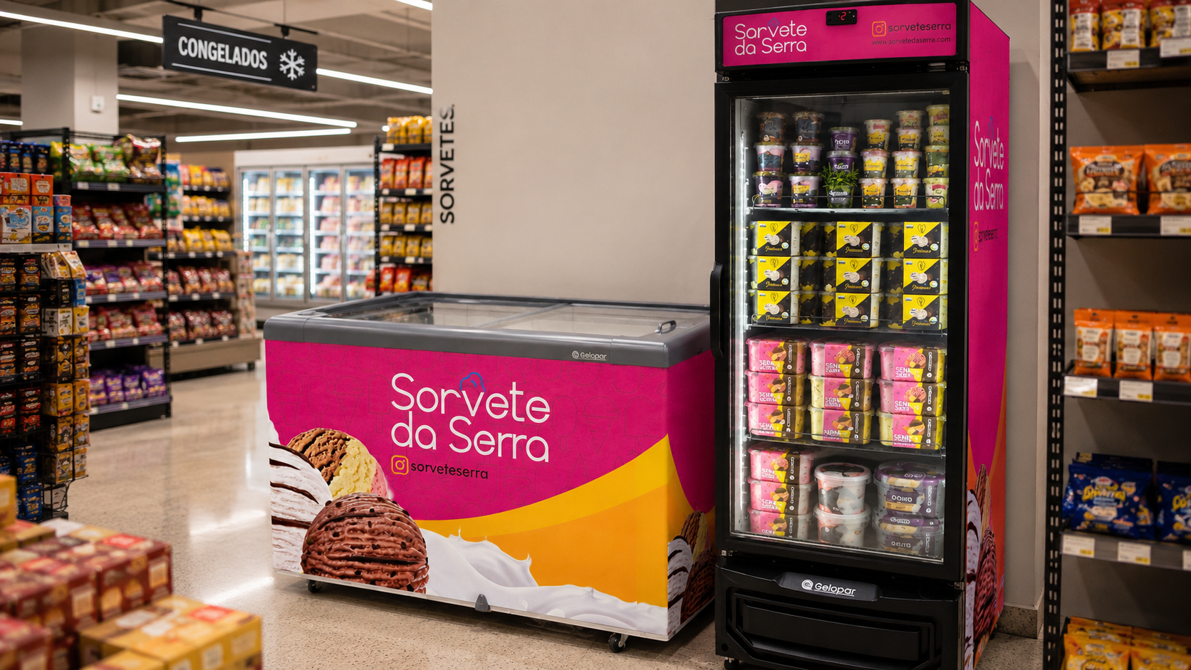 Linhas de produtos Sorvete da Serra
